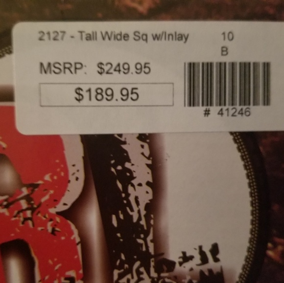 LAST! Women's Rockin Leather Cowboy Boots - Picture 6 of 7